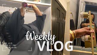 VLOG | New Light Fixture Install & Painting + Dining Area Floor to Ceiling Curtains | Amazon Home