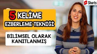İngilizce Kelime Ezberleme Formülü - Etkili İngilizce Kelime Öğrenmek için 5 TEKNİK #shorts