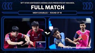FULL MATCH | Harimoto/Matsushima vs Ghosh/Mishra | MD R16 | #WTTChennai 2025