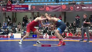 1/4 FS - 92 kg: M. VONDAL (CZE) v. R. GALLUR FERNA (ESP)