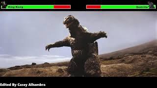 King Kong vs. Godzilla (1962) Final Battle with healthbars