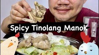 Spicy Tinolang Manok, Cooking and Mukbang ASMR Filipino Food Eating Show