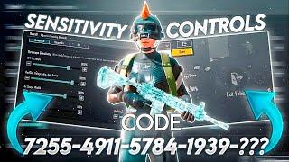 UPDATE 3.4 !!BEST SENSITIVITY CODE+CONTROL SETTINGS BGMI/PUBG MOBILE