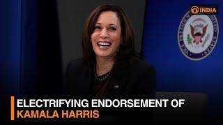 Electrifying endorsement of Kamala Harris and more | DD India Live