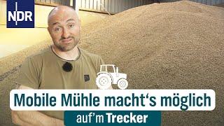 Hendrik holt die mobile Mühle: Futter für die Schweine | Auf'm Trecker Folge 39 | NDR