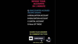 Revise your accounting concept in 1 minute #shorts #class12thaccounts #accountsmcqs #commerce