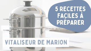 VITALISEUR DE MARION : 5 IDÉES DE RECETTES SIMPLES ET RAPIDES À PRÉPARER [BATCH COOKING]‍