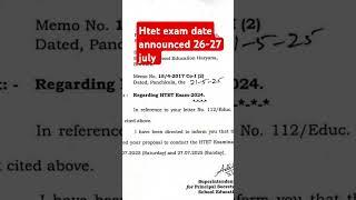 HTET EXAM DATE ANNOUNCED 26-27 July #htet #htetpreviousyearquestion #htet2024 #htetscience