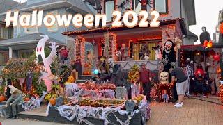 2022 Best Halloween Decorations Brooklyn Dyker Heights New York 4k Horror Props