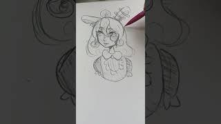 Redrawing my old OC#youngartist #art #drawing #fyp #viralvideo