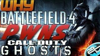 Why "Battlefield 4" PWNS "Call of Duty Ghosts" - BF4 Vs COD Ghosts (Gameplay/Commentary)