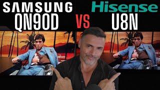 SAMSUNG QN90D VS HISENSE U8N Quantum Dot Mini-Led Battle!