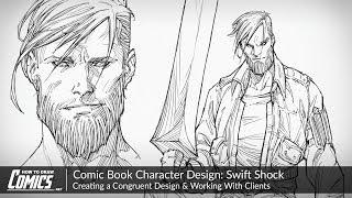 Comic Book Character Design: Swift Shock | Creating a Congruent Design & Working With Clients