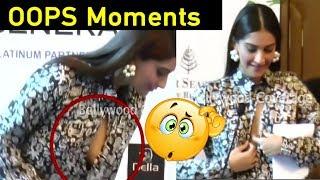 OMG! Bollywood Actress Sonam Kapoor's OOPS MOMENT caught on camera.