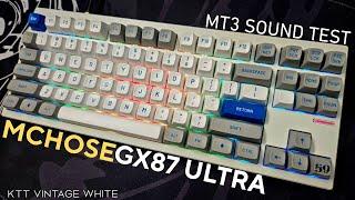 Mchose GX87 Sound Test KTT Vintage White MT3