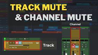 The Difference Between Track Mute & Channel Mute in Studio One