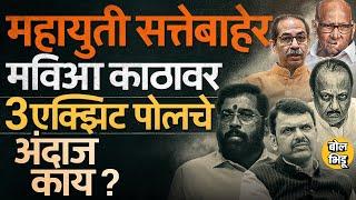 MVA जेमतेम, महायुती सत्तेबाहेर, Dainik Bhaskar, TV 9 Reporter, Lokshahi Rudra चे Exit Poll काय ?