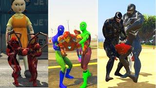 spiderman #ironman تحدي الخارقون #batman #superman #gta5