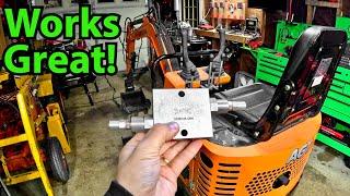 Cushion Valve Install on my AGT QH12R Chinese Mini Excavator