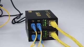 Fiber Media Converter：Muti mode Dual fiber