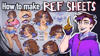 How to make Character Reference Sheets 【Digital Art Tutorial】