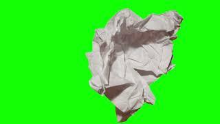 [4K] Paper Transitions - Green Screen