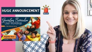BIG ANNOUNCEMENT! Homeschool Workshop! | Generations Homeschool Curriculum Workshop