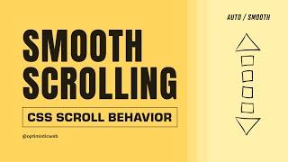 Smooth scrolling with one line of CSS | CSS Tips