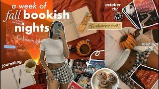 A COZY FALL VLOG  | reading vlog, hauls, october TBR, dying my hair, & more!!