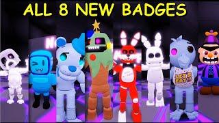 ALL 8 New Badges + MORPHS/SKINS in FNAF NEW SKIN ROLEPLAY!