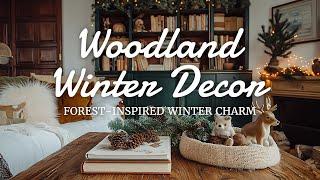 ️ Cotswold Country Cottage Woodland Winter Decor Ideas: Rustic Elegance