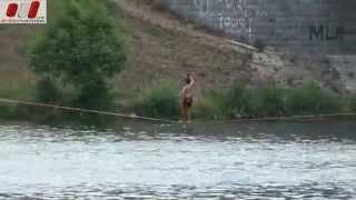 Funambulist on Donau. Vienna Guides by RussianAustria (Full HD)