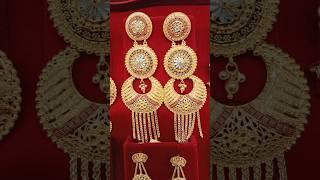 1 to 3 savaran gold earrings collection️‍#goldjewellery#thalichain#marriage#goldearrings#ytshorts