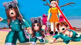 We Escaped Roblox SQUID GAME with our BABY PLUSHIES..