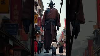 Giant Samurai Walks On Streets | Reawakening History on Urban Pavement | Number 4