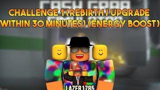 [Roblox] Cash Grab Simulator: CHALLENGE 1 (Rebirth / Upgrade within 30 MINUTES) (Energy Boost)