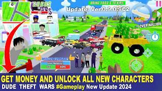 HOW TO GET MONEY AND UNLOCK ALL NEW CHARACTERS Ver 0.9.0.9C2 Gameplay Update 2024 | Dude Theft Wars