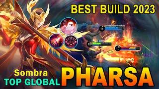 PHARSA BEST BUILD 2023 | TOP GLOBAL PHARSA GAMEPLAY ~  MOBILE LEGENDS