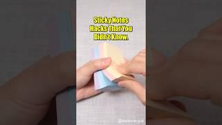 Sticky Notes Hacks that you didn't know. #shorts