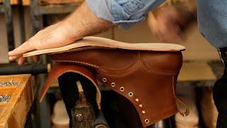 HANDCRAFTING The World's TOUGHEST Moc Toe Boot | How It's Made