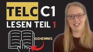 Telc C1 Lesen Teil 1 - "Lust auf Puzzeln?"