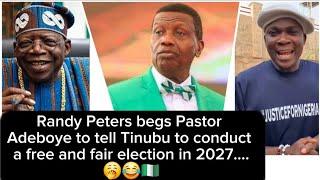 Randy Peters begs Pastor Adeboye to tell T.pain to conduct a free and fair election in 2027....