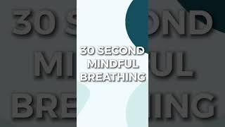 30 Second Mindful Moment Breathing Technique To Calm #shorts #mindfulmoment #mindfulness #breathing