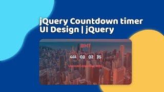 jQuery Countdown timer | jQuery.countdown