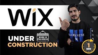 How To Put Wix Website Under Construction 2024 | Put Wix Website Under Maintenance