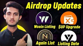 WCoin Airdrop Listing | UXUY Wallet Airdrop Upgrade $UP | NIC Coin Listing | Airdrop Updates