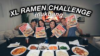 XL RAMEN CHALLENGE MUKBANG | The Laeno Family