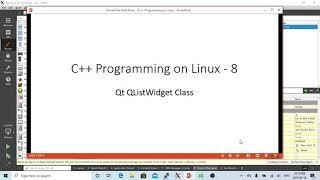 C++ Programming on Linux Qt QListWidget Example