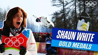  ALL of Shaun White's Gold Medal Runs at the Olympics! 