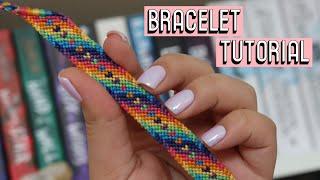 RAINBOW HEARTS BRACELET TUTORIAL [CC] || Friendship Bracelets